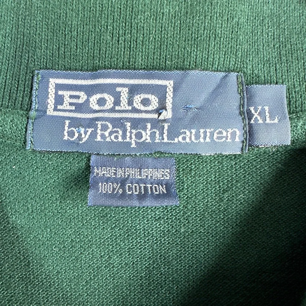Polo Ralph Lauren Polo Shirt Mens XL Extra Large Green Pink Pony Logo Cotton